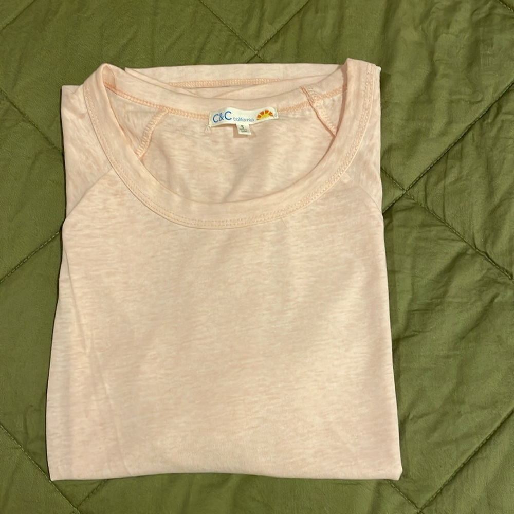 C&C pale pink t-shirt size S - Picture 4 of 6
